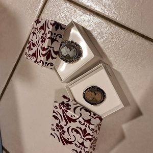 Two Brooches in gift boxes